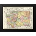 thumbnail image 2 of Rand McNally 24x19 Black Modern Framed Museum Art Print Titled - Washington - Rand McNally 1880, 2 of 5