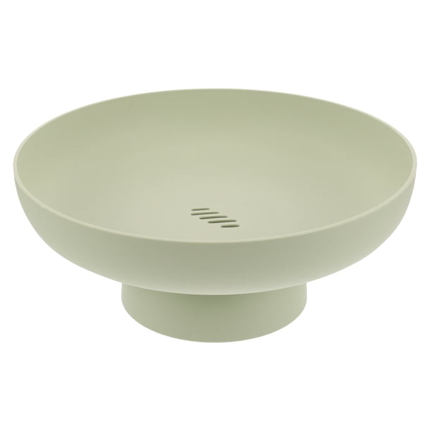Frutero portátil con base alta, escurridor de frutas, frutero decorativo