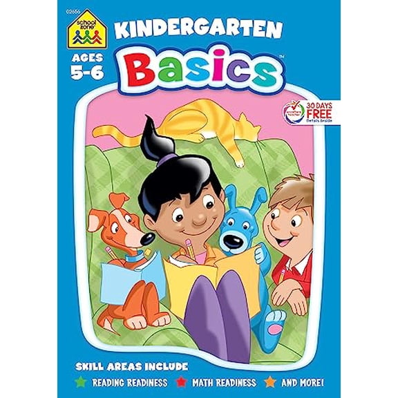 Pre-Owned School Zone Kindergarten Basics 96-Page Workbook