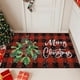 thumbnail image 1 of xihome Tapete navideño lavable y antideslizante para puerta, ideal para cocina, baño, dormitorio o entrada., 1 of 6