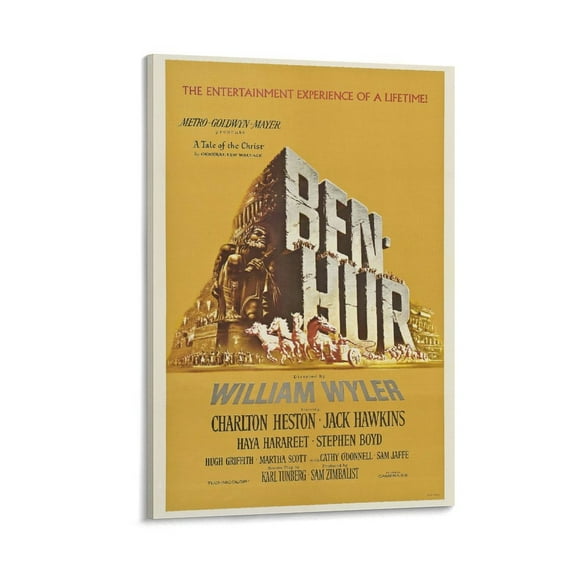 Ben Hur Classic Movie Poster Artworks Canvas Poster Room Aesthetic Wall Art Prints Home Modern Decor Gifts 16x24inch(40x60cm)