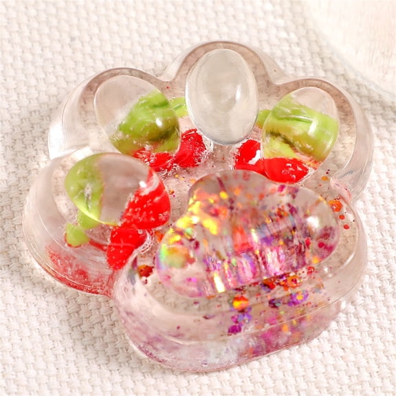 Lovely Fruit Scented Cat Paw Squishy Slow Rising Squishies, Soft Squeeze Fidget Toys Stress Relief for Home Office School Daily Use (B Style)