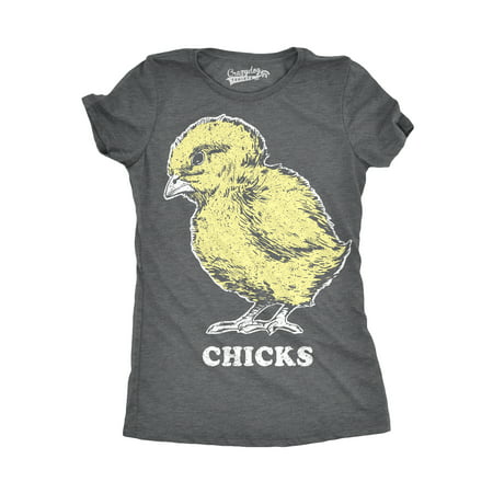 Womens Vintage Chicks Funny Cute Baby Chick Easter Sunday Holiday Bird T