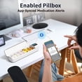 thumbnail image 4 of Pastillero Inteligente con Alarma, Dispensador de Pastillas Diario con Bluetooth para 7 Días con Aplicación, Pastillero de Viaje Semanal ., 4 of 5