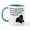 White/Blue Inside, variant on CafePress - Old Black Lab Mug - 11 oz Ceramic Mug - Novelty Coffee Tea Cup
