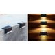 thumbnail image 4 of Paquete de 6 luces solares para cubierta, luces LED solares para exteriores, luces LED solares impermeables para cubierta, escalón, barandilla, pared, patio, jardín, escalera, patio y camino de entrada JM JM, 4 of 5