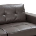 thumbnail image 2 of CorLiving Tufted Seat and Backrest Bonded Leather Sofa, 2 of 8