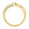 thumbnail image 2 of ARAIYA FINE JEWELRY 14K Yellow Gold Round Diamond Fashion Band Ring (2/5 cttw, I2-I3 Clarity, I-J Color) Size 6.5, 2 of 6