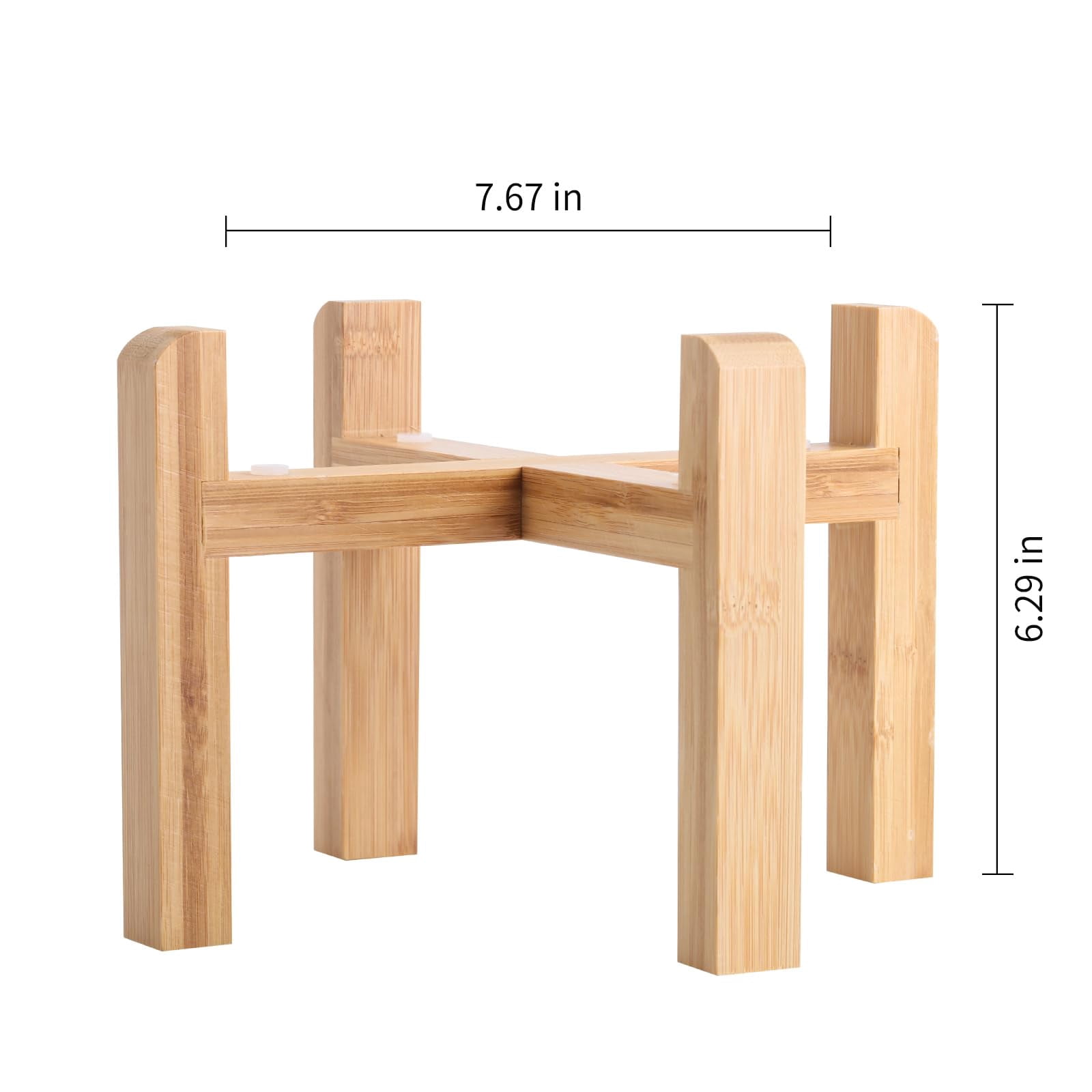 Elevated/Raised Dog Bowl Wood Stand for Medium Large Breed,7.67 in Wide Dog Food Water Dish Holder