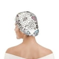 thumbnail image 6 of Yiaed Vintage Butterflies Print Reusable Shower Cap & Bath Cap & Lined, Oversized Waterproof Shower Caps Designed for all Hair Lengths, 6 of 7