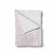 thumbnail image 2 of Floral Soft Flannel Fleece Blanket, Contiguous Orderly Flower Pattern Symmetrical Spring Nature Artwork Print, Cozy Plush for Indoor and Outdoor Use, 70" x 90", Pale Pink and White, by Ambesonne, 2 of 6