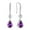 02_Feb._Amethyst, variant on 925 Sterling Silver Teardrop Dangle Earrings with 7x10MM Created Aquamarine Birthstones, Wedding Cubic Zirconia Hook Earrings for Women Christmas Jewelry Gifts