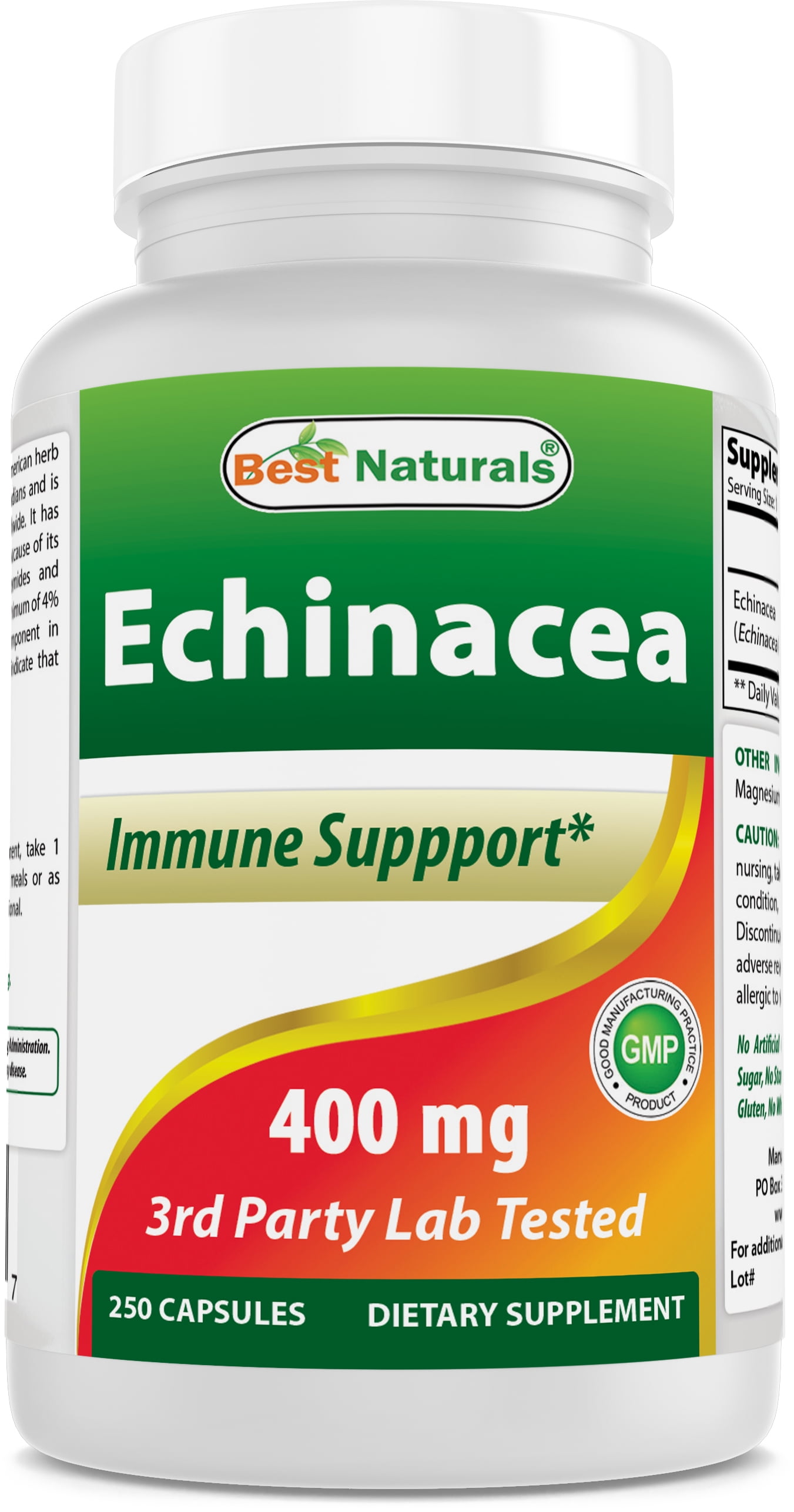 Best Naturals Echinacea 400 mg 250 Capsules