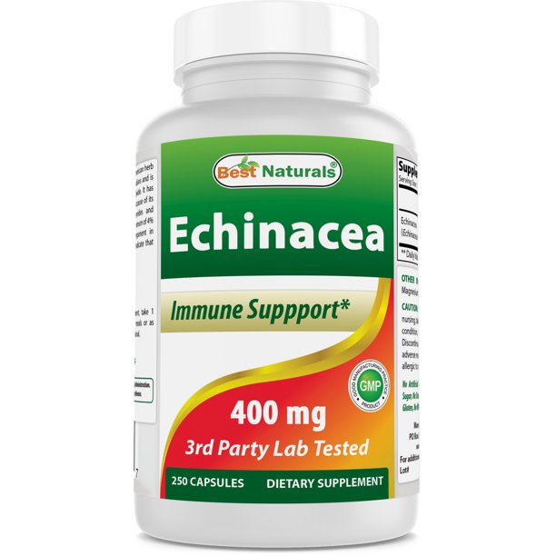Best Naturals Echinacea 400 mg 250 Capsules