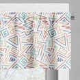 thumbnail image 5 of Ambesonne 80's Valance & Curtain, Swirling Straight Stripes Art, 55"x36", Burnt Orange White Green, 5 of 7