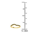 thumbnail image 5 of AoneJewelry 0.25 Carat Black Diamond Curved Wedding Band In 10K Solid Yellow Gold, 5 of 5