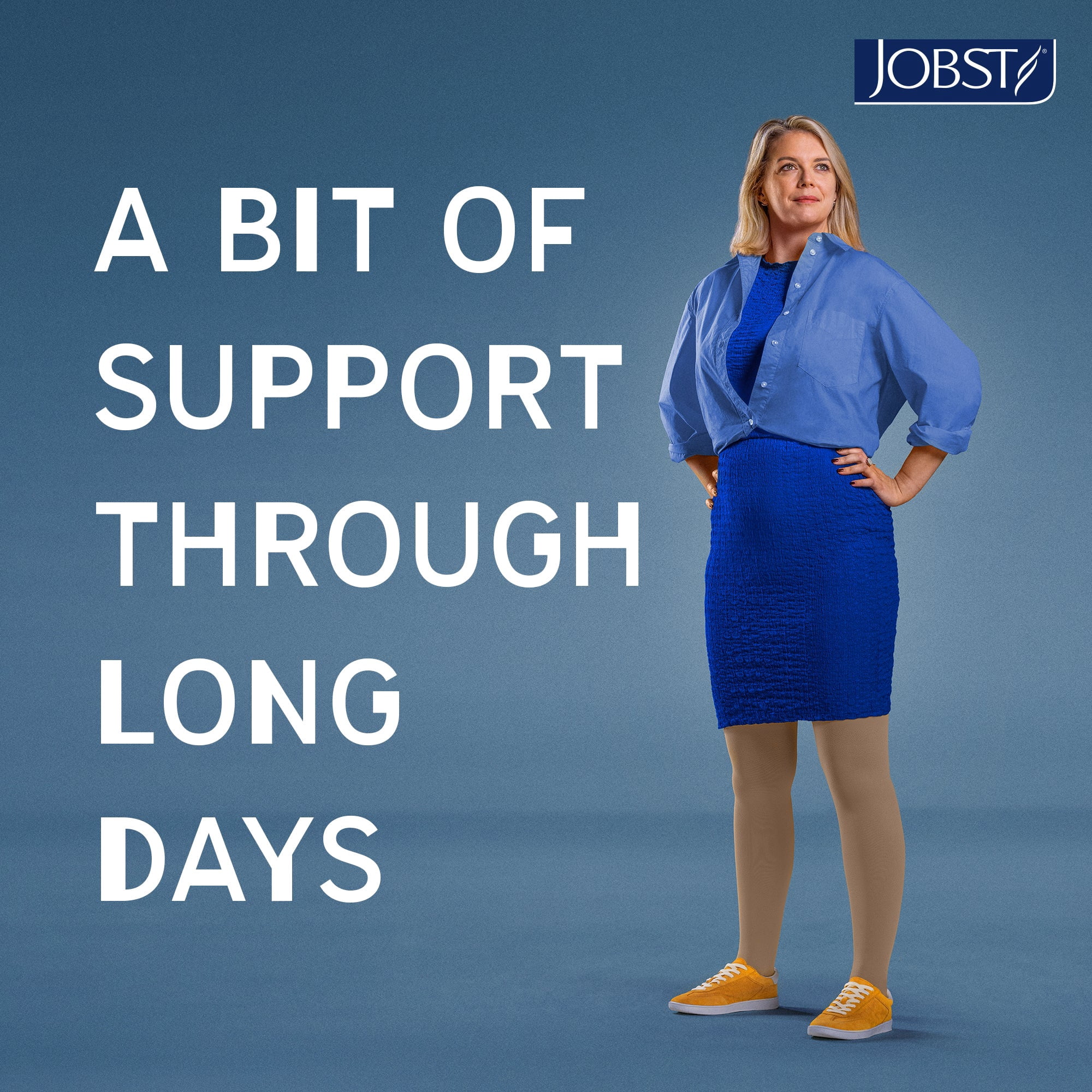 JOBST Relief Petite Compression Knee High, 15-20 mmHg Open Toe, Medium / Beige