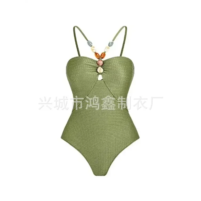 2023 Nouvelle Robe de Maillot de Bain une Pièce Aguichant Rehausseur pour Femmes Imprimé Rétro Jupe Bikini Monokini Brésilien