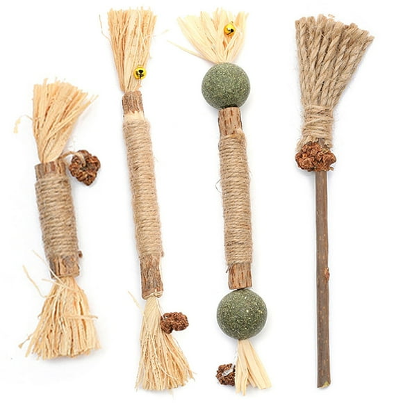 Silvervine Sticks Cat Toy - Interactive Cat Catnip Stick Kitten Teething Toys