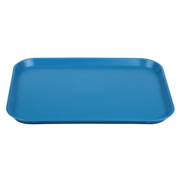Cambro 1418CW168 Plastic Camwear® Cafeteria Tray - 17 9/10"L x 13 9/10"W, Blue- Case of 12