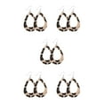 thumbnail image 1 of yingyy Léopard Boucles d'Oreilles Impression Fille Accessoire de Mode Bijoux Féminin Oreille Dangles Type 6 5Set, 1 of 6
