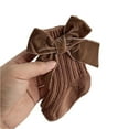 thumbnail image 3 of Autumn Winter Warm Newborn Bow-knot Solid Color Knitting Socks, 3 of 3