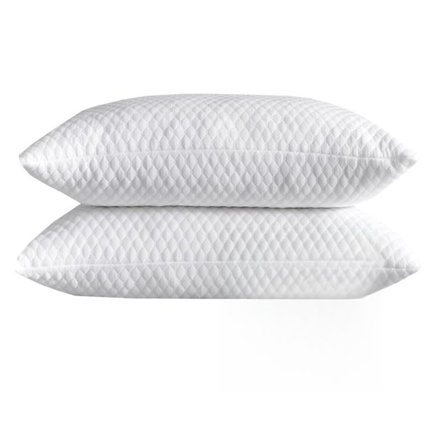 Almohadas de espuma viscoelástica para cama NTCOCO tamaño Queen, set de 2, hipoalergénicas