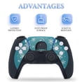 thumbnail image 4 of Skin Sticker for PS5 Slim Standard PS5 Pro Disc Digital Edition Console and Controllers Decals for Playstation 5 (Ginger Snowman Crystal Ball ,PS5 Pro Standard), 4 of 5