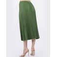 thumbnail image 3 of Falda midi plisada satinada AMAD Casual para mujer Talla L, 3 of 5