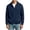 a01Dark Blue, variant on LODIENY Men Waffle Button Down Cardigan Sweater with Pockets Long Sleeve Collared Relaxed Fit Big and Tall (S-5XL) Knit Tops Green M
