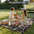 thumbnail image 4 of Brown Western Farmhouse Outdoor Rug for Patio/Deck/Porch, Non-Slip Large Area Rug 4 x 6 Ft, Vintage Cowboys Cactus Indoor Outdoor Rugs Washable Area Rugs, Reversible Camping Rug Carpet Runner, 4 of 8