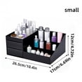 thumbnail image 2 of Countertop Cologne Stand Shelves - Black Perfume Organizer with 7 Compartments & 2 Drawers, Multi Tier Dresser Rack for Bathroom Vanity Makeup Essentials, 2 of 7