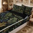 thumbnail image 2 of Manfei Rustic Wildflower Zipper Queen Comforter Set with Fitted Sheet and 2 Pillowcases,Cottagecore Blossom Zipper Bedding Set,Reversible, 2 of 7