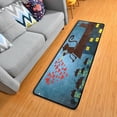 thumbnail image 3 of Dreamtimes Cat Saxophone Hearts Hallway Runner Rug 2'x6' Kitchen Rug with Rubber Backing Happy Valentines Day Non Slip Entryway Rug Runner Washable Soft Area Rug for Hallway Bedroom Kitchen Decor, 3 of 6