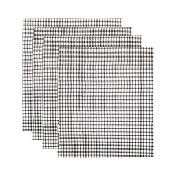 Rectangle Bbq Grill Mesh Net - Non-Stick Fiberglass Cooking Mat for Oven, Grill & Roasting | Set of 4