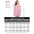 thumbnail image 5 of VEPKUL Womens Plus Size Dresses with Pockets Casual Short Sleeve Dress Loose A Line Flowy Swing Pink_4X, 5 of 8