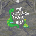 thumbnail image 4 of Inktastic My Great Uncle Loves Me Dinosaur Boys Baby Bodysuit, 4 of 5