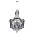 thumbnail image 2 of CWI Lighting Amelia 6 Light Drum Shade Metal Chandelier in Chrome, 2 of 6