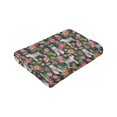 thumbnail image 6 of Wijzvio Schnauzer Floral Dog Throw Blanket Soft Fuzzy Fleece Blanket For Couch Bed Living Room Decoration 40"X30", 6 of 9