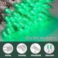 thumbnail image 2 of Cadena de luces LAMPHOME 100 LED verdes de 6,6 m para exteriores, 2 of 8