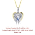thumbnail image 3 of Teissuly Fashion Retro Angel Diamond Guardia n Two-tone Women's Necklace, 3 of 9