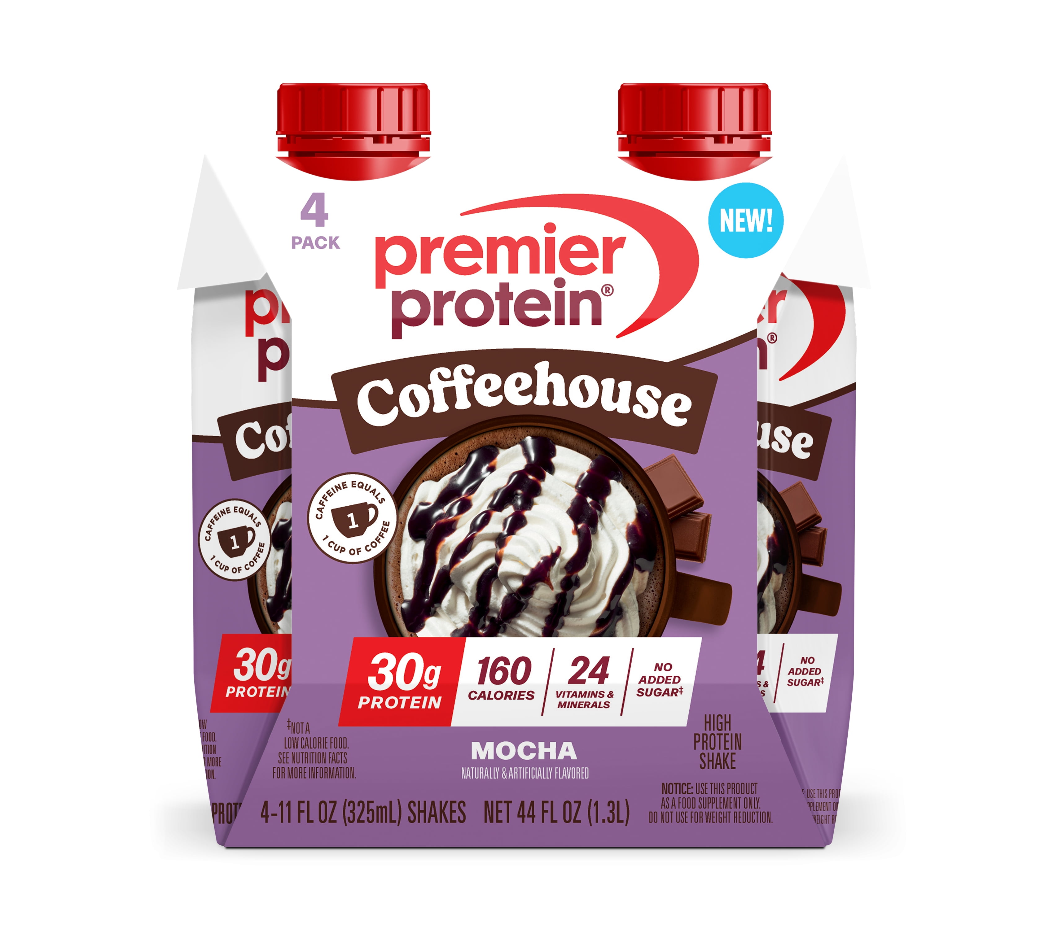 (3 pack) Premier Protein Shake, Coffeehouse Mocha, 30g Protein, 11 Fl Oz, 4 Ct