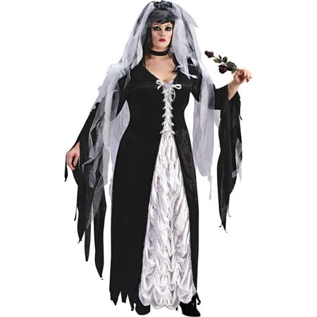 Morris Costumes Adult Womens Plus Size Bride Of Darkness Outfit 14-16, Style