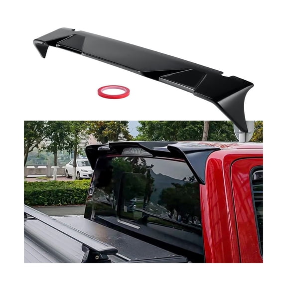 Roof Spoiler For Ford F-150 F150 All Cabs 2015-2020 GLOSS BLACK Rear NEW R Style