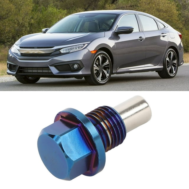 Oil Drain Plug, Rugged Oil Drain Bolt M12x1.25 Sump Drain Nut Bolt with 3 Gaskets for Vehicles