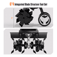 thumbnail image 2 of AIVOLT 19 Inch 15 Amp Corded Electric Garden Tiller and Cultivator,Rototiller with Adjustable Wheels,for Lawn Yard Gardening Soil Cultivation, 2 of 8