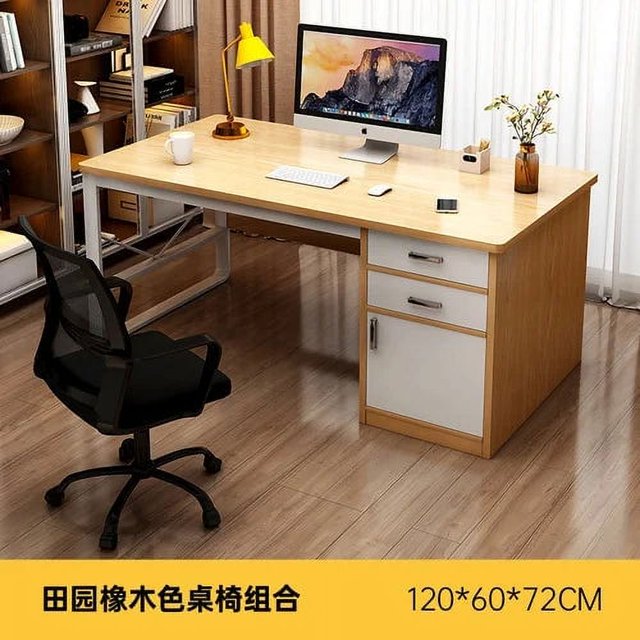 Metal Legs Floor Office Desk Standing Study Drawers Storage Computer Desks Vanity Reception Escritorios De Ordenador Furniture My Lux Decor Round