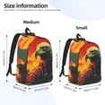 thumbnail image 3 of Bixox Hawaiian Style Bald Eagle Printing Canvas Backpack Lightweight Casual Travel Backpack School Backpack Fits 15.6 Inch Notebook, 3 of 5