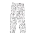 thumbnail image 3 of Lsque Chemical Formulas Print Women's Pajama Pants, Lounge Pant - Comfortable Home Wear,Elastic Waistband, Stylish Design-Large, 3 of 9