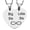 Big Sis/Little Sis, variant on PAMTIER Couples Necklace Stainless Steel Matching Heart Pendants Wedding Gift for Bride and Groom Anniversary Jewelry for Husband and Wife Silver Broken Heart Necklaces for Two Mines/Yours